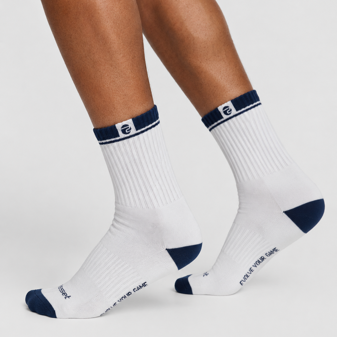 Calcetines Algodón · Blanco / Navy