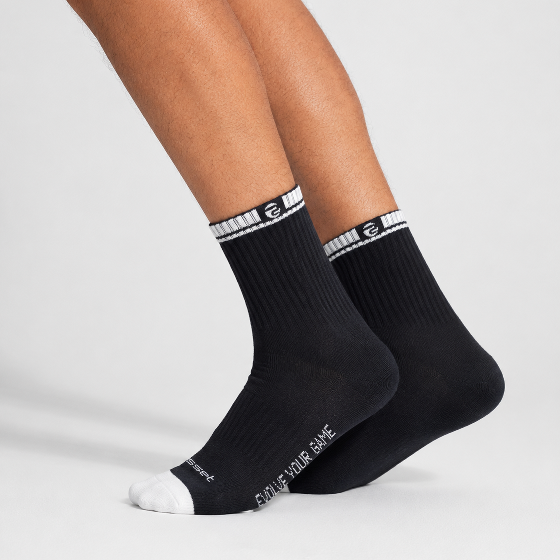 Calcetines Algodón · Negro / Blanco