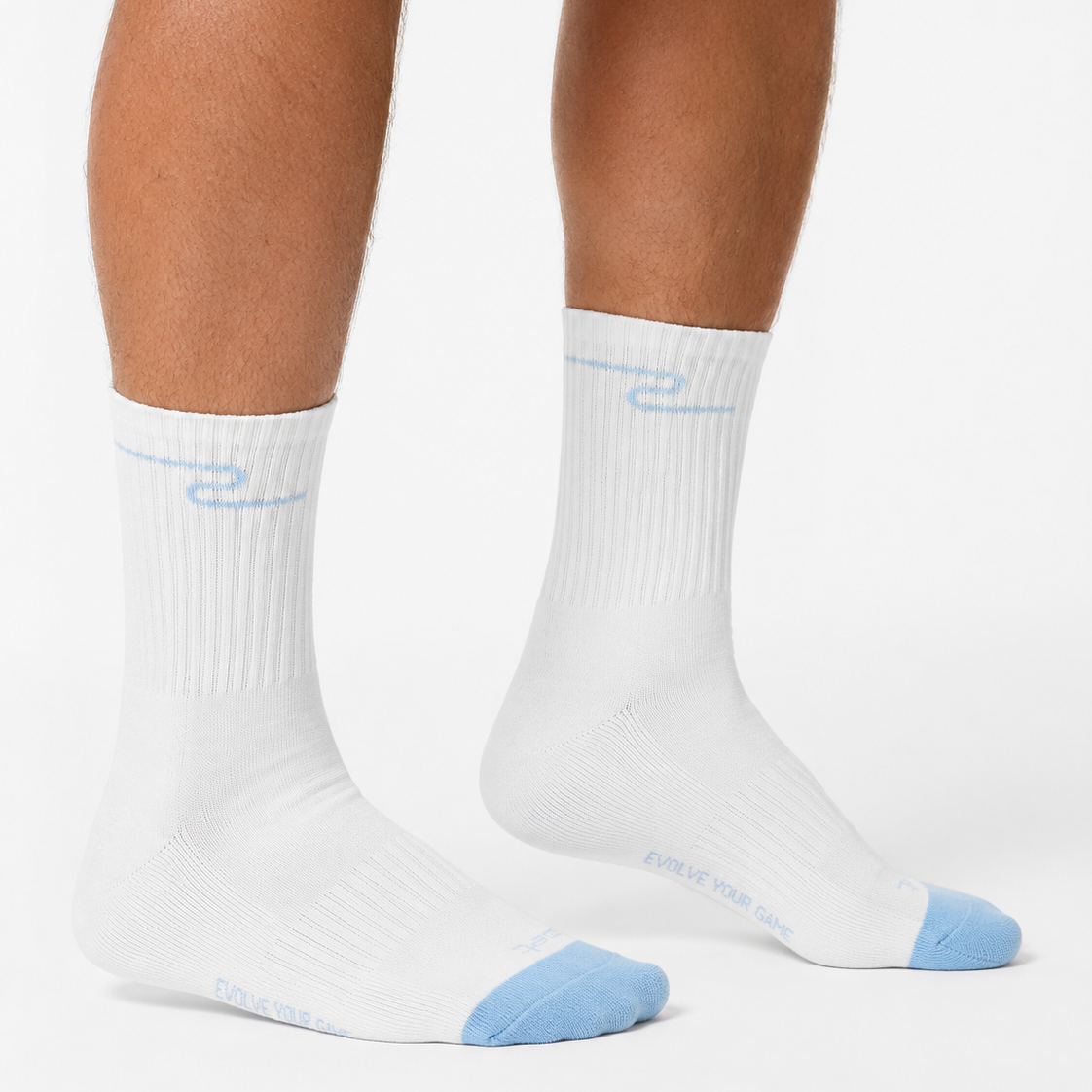 Calcetines Zet - Blanco / Celeste